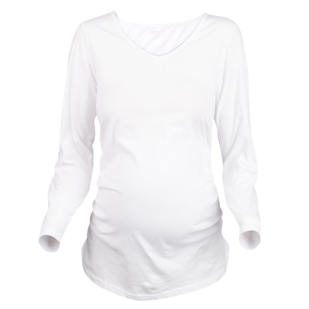 cafepress Funny Peeking Out Ba Long Sleeve Maternity Women's Long Sleeve Maternity T-Shirt