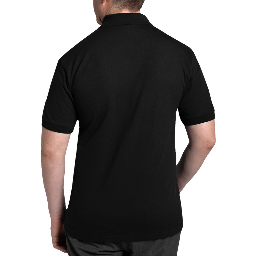 Cafepress Gray Name And Initial Monogram Dark Polo Shirt
