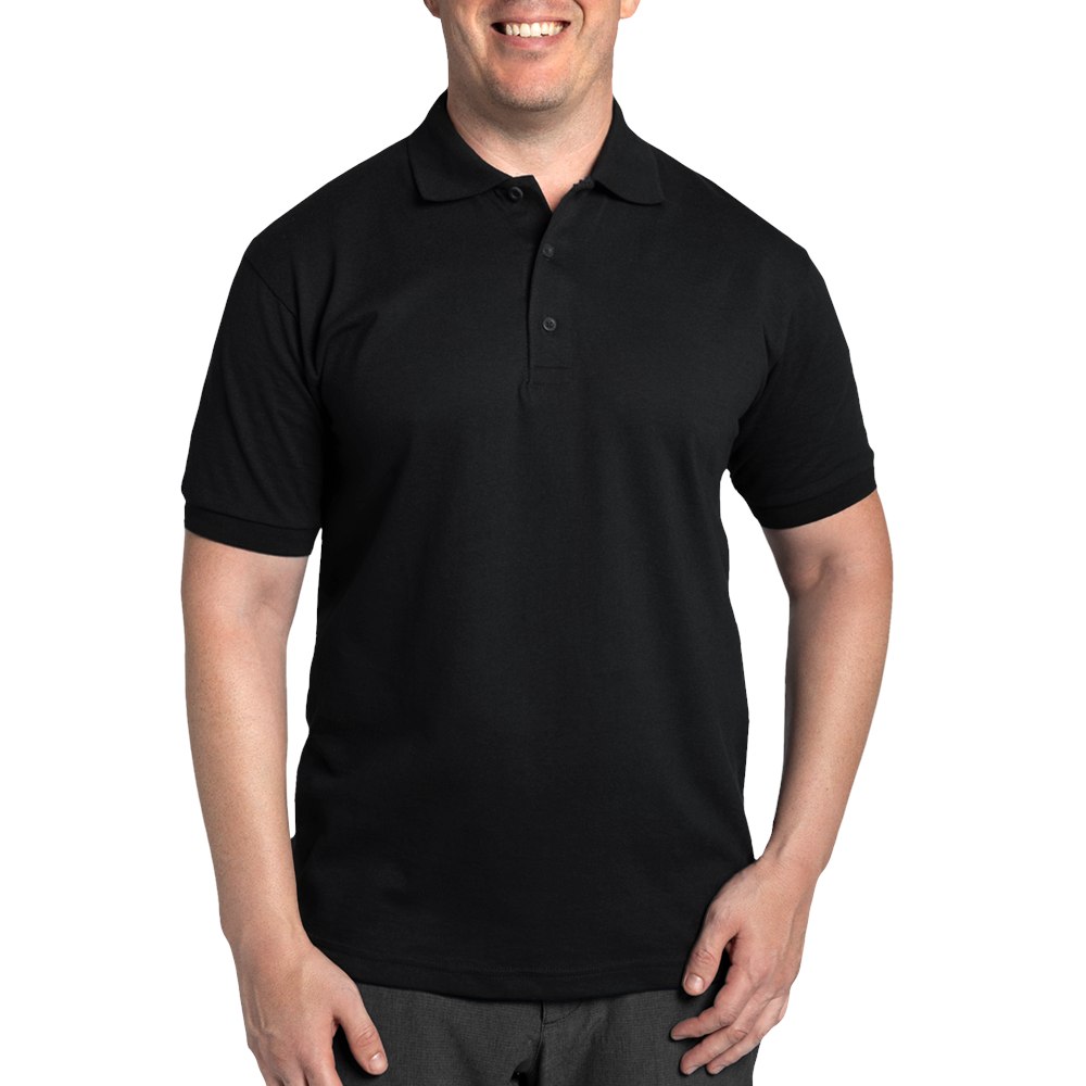 Cafepress Gray Name And Initial Monogram Dark Polo Shirt