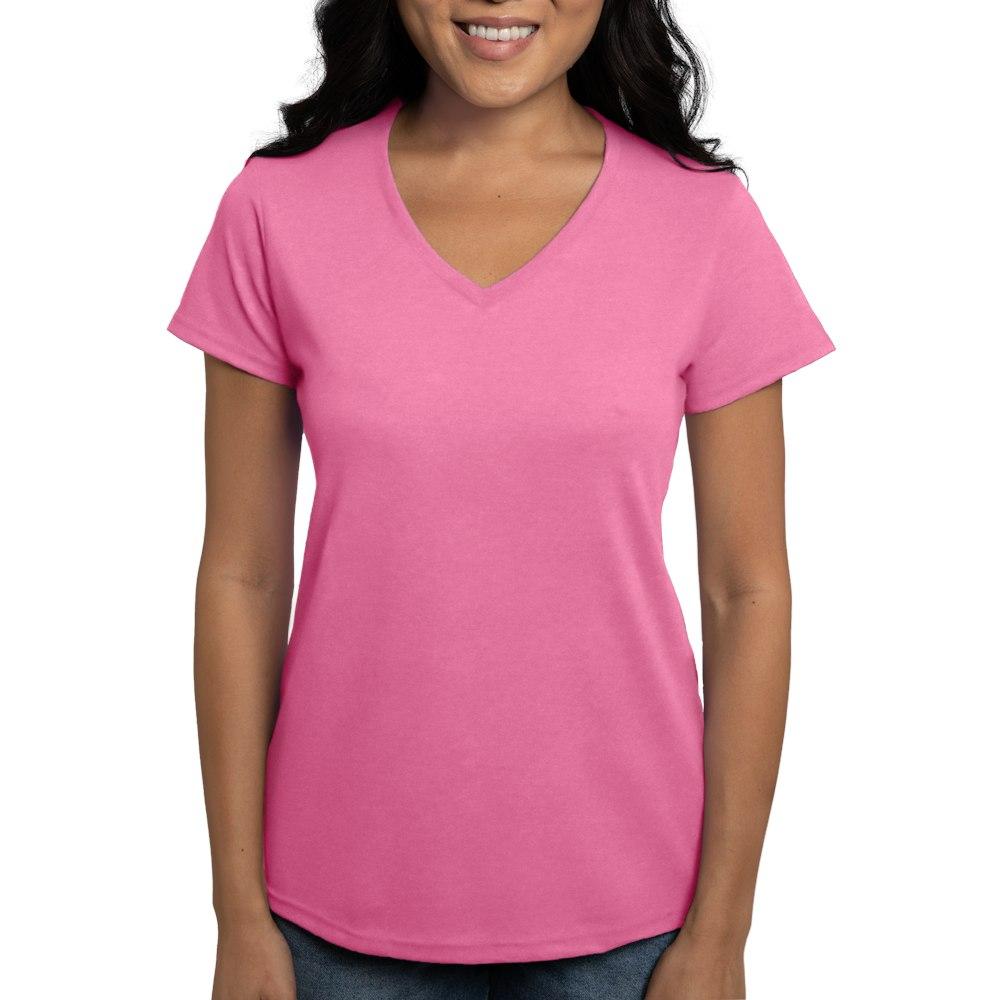 cafepress Warding Off Evil Spirits White Women's V-Neck T-Shirt